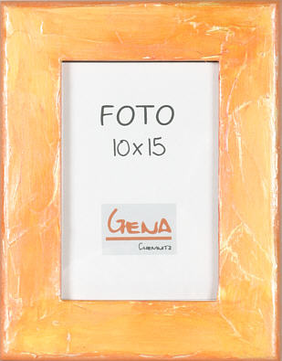 Fotorahmen f.1 Foto 10x15, orange antik