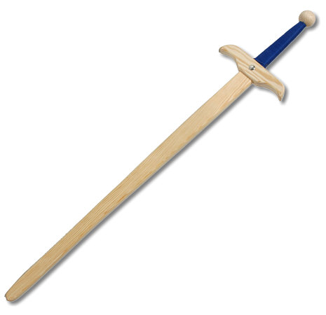 Raubritter-Schwert mit Kordelgriff blau