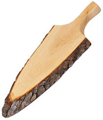 Bark-board unvarnished ash or alder wood with handle