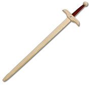 Raubritter-Schwert mit Kordelgriff rot