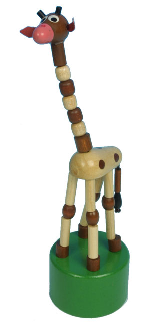 Drückfigur "Giraffe" braun