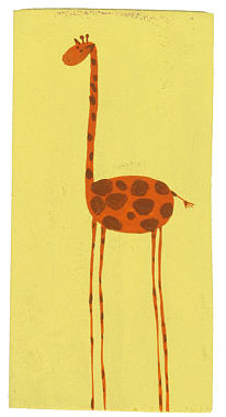 Magnet "Giraffe" groß, farb. sort.