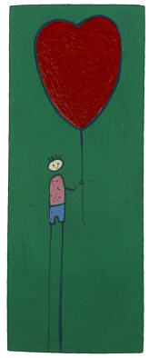 Magnet child with balloon, different colours