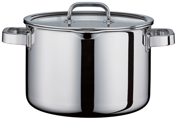 Finesse2+ deep casserole high with glass lid