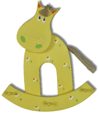 Rocking horse with hook, different colours