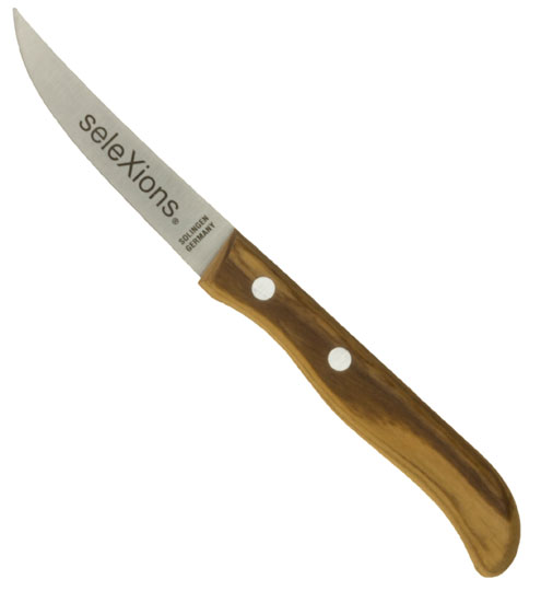 seleXions olive wood paring knife, pointed