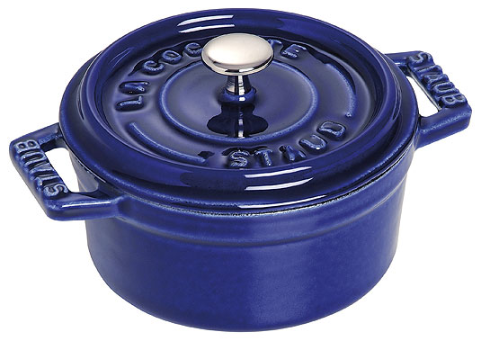 Staub Mini Cocotte round, cast-iron enameled, dark blue