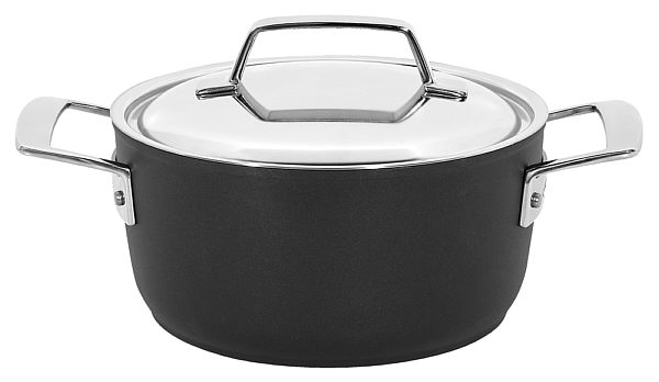 Stewing pot Alu Pro with lid, coated