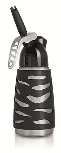 iSi Dessert Whip Plus black-silver, stainless steel