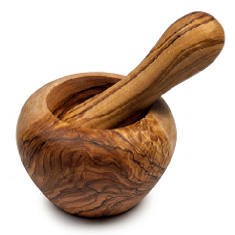 Mörser mini Olivenholz