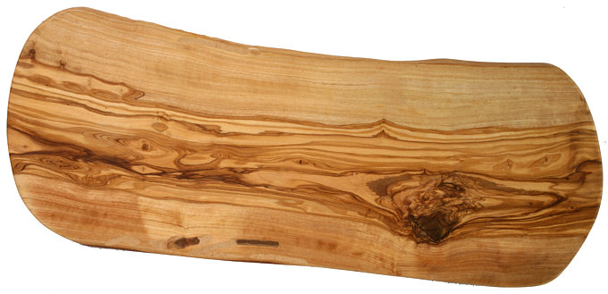 Cutting board natural shape olive wood