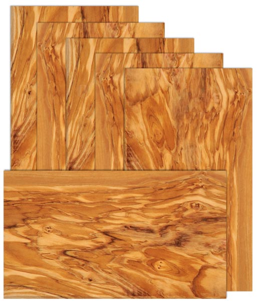 Herbal board rectangular olive wood, set of 6 pcs.