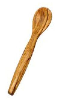 Salt spoon olive wood large