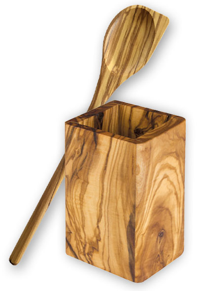 Set 10x spoon 30 cm pointy and quiver square