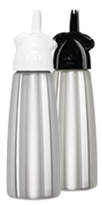 iSi Easy Whip Plus with stainless steel bottle, head black