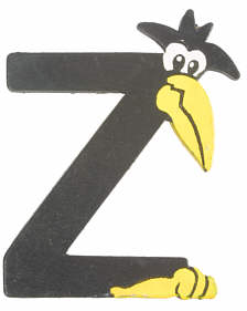 Letter "Raven" Z