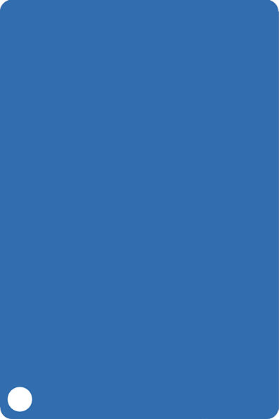 Schneid-/Hackauflage HACCP blau, zu Grundboard 60 x 40