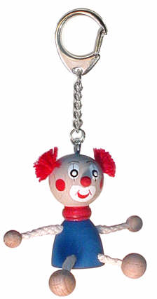 Key ring pendant "clown"