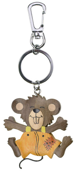 Key ring pendant "lucky little mouse"
