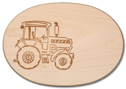 Board oval tractor