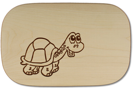 Board rectangular little turtle