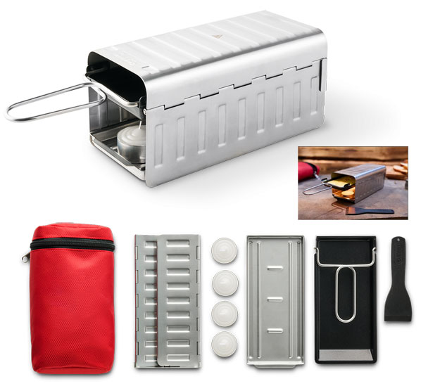 Kisag raclette "Candle Light Pro" foldable, with 4 candles