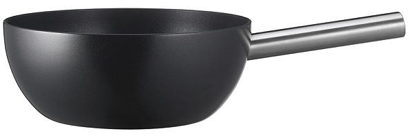Alu Induction fondue caquelon, black