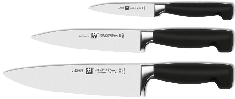 Zwilling Four Star Set 3 pcs. (Paring, Slicing, Chef's knife)