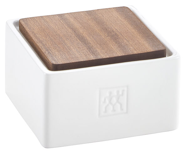 Zwilling Storage Container, ceramic/wood