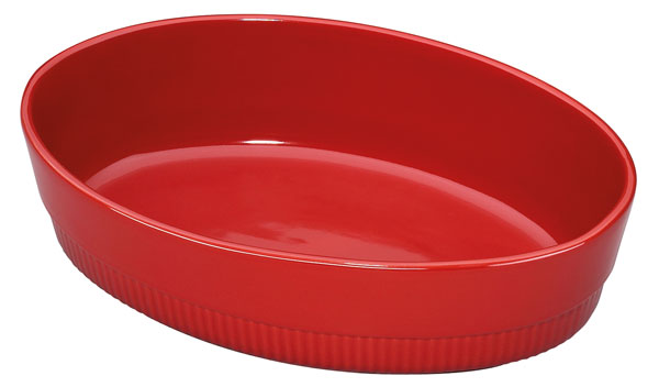 Chalet baking dish oval red