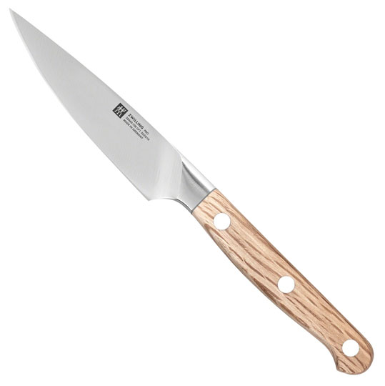 Zwilling Pro Wood paring knife, holm oak wood