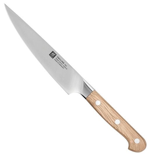 Zwilling Pro Wood slicing knife, holm oak wood