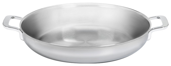 Frying pan Multifunction, 2 handles, stainless steel, closed edge