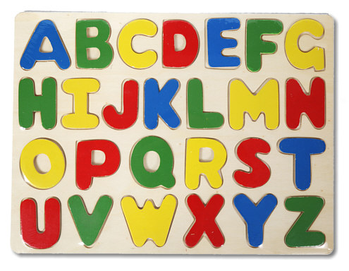 Steckpuzzle Buchstaben