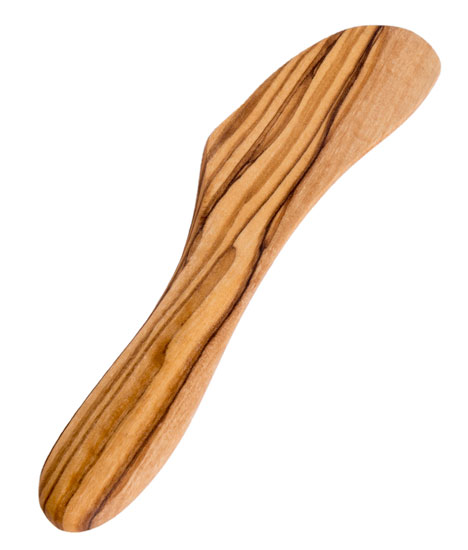 Buttermesser rund Olivenholz