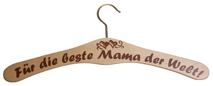 Kleiderbügel lackiert "Für die beste Mama der Welt !"