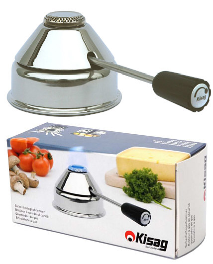 Kisag Sicherheitsgasbrenner Edelstahl, special Design, 1 KW