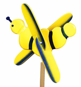Windspiel Mittel "Biene" mit Stab