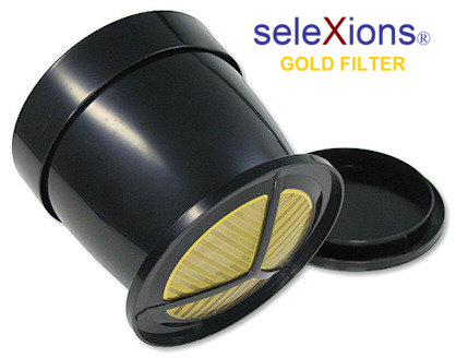 seleXions Eintassen-Kaffeefilter 23 Karat Goldauflage