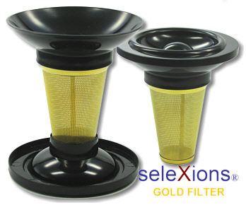 seleXions Teetassenfilter Gold, mit Tropfstop-Deckel