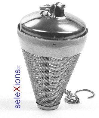 seleXions tea-egg with chain stainless steel