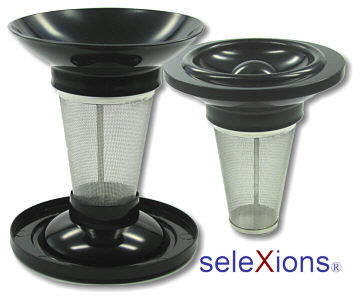 seleXions tea-cup-filter stainless steel with drop stop