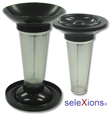 seleXions tea-pot-filter stainless steel with drop stop