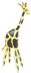Giraffe large, different colours