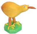 Bird small standing, yellow