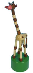 Drückfigur "Giraffe" braun
