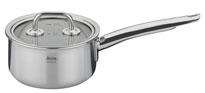 Spring Brigade Basic Stielkasserolle niedrig, mit Glasdeckel