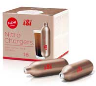 Nitro Chargers, reiner Stickstoff für iSi Nitro Whip, 16 Kapseln
