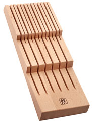 Zwilling drawer insert for 12 knives, beech wood