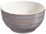 Staub Schüssel antik-grau Keramik